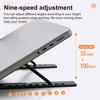 Yousheng Подставка для ноутбука Портативный держатель для ноутбука Прочная грузоподъемность Регулируемая высота Складная конструкция Крепление для ноутбука Подставка для компьютера