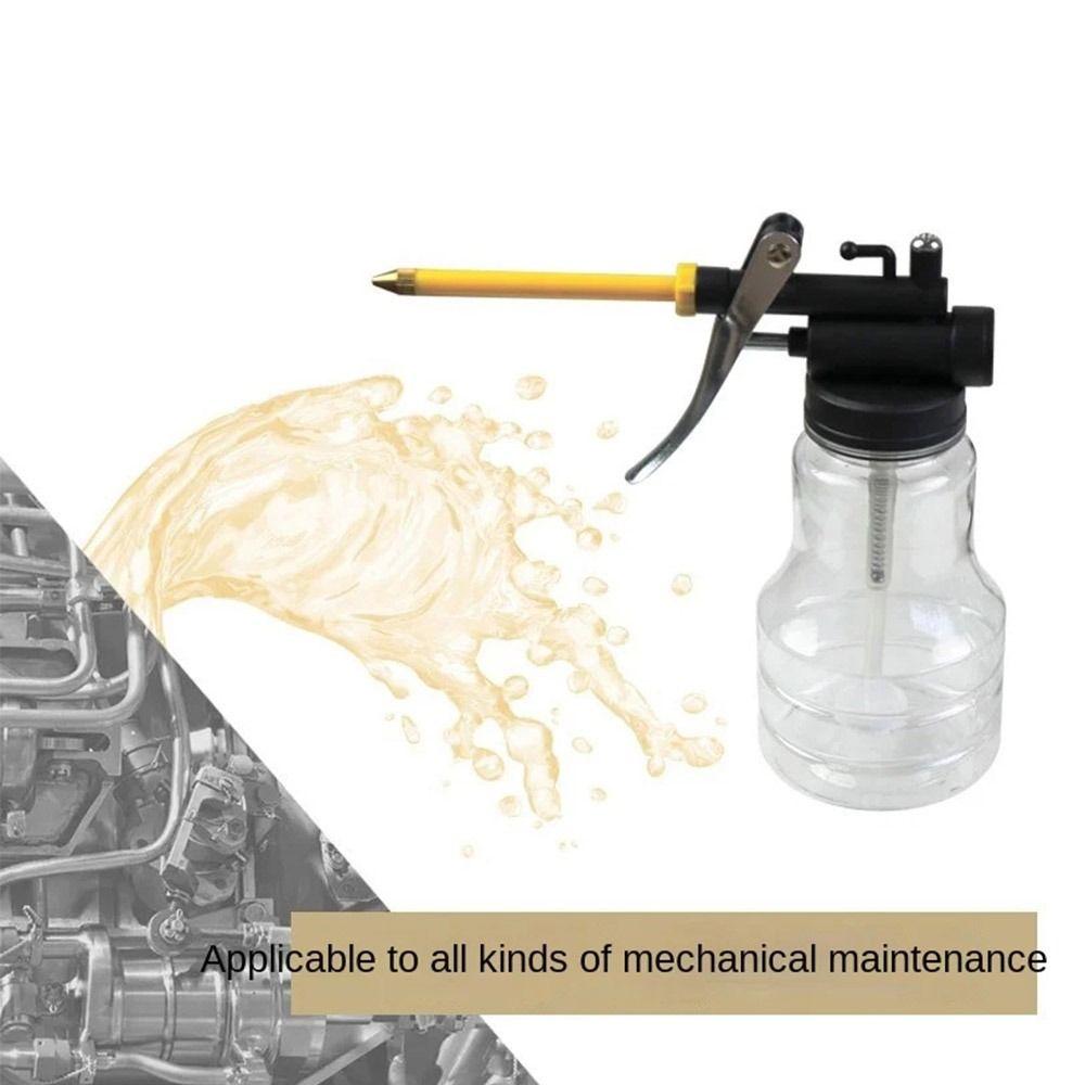 Lubrication Oil Can With Oil Spray Hose Car Oil Pot Bottle Portable Oiler Pump Car Repair Tool