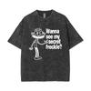 Washed Vintage Loded Diper Graphic T-shirt Men Women Rock Oversized Short Sleeve T-shirts Male Casual Cotton T Shirts Streetwear