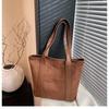 Style Contemporary Ins Womens Tote Bag Large Capacity With Soft Pu Material And Polyester Lining