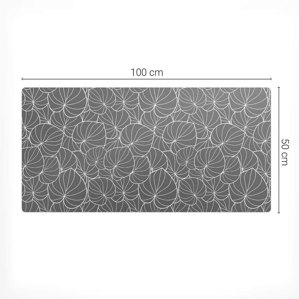 Protective mat for the tabletop for the company office work leaves in abstraction 100x50 cm