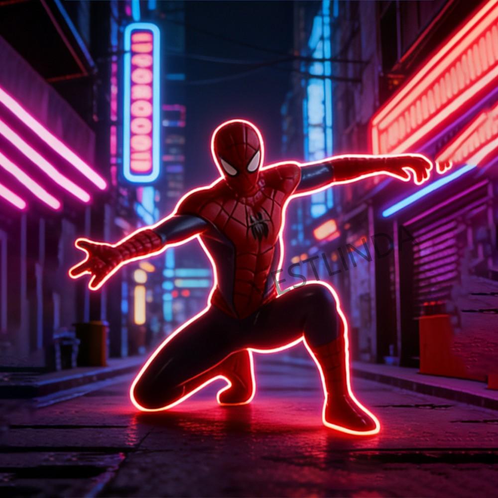 1/4 шт. Модельная игрушка Marvel Супер Человек-паук Ручная работа Фигурка Действия Украшение Кино-аксессуар Коллекционная Рождественский Подарок ПВХ Безопасно для Детей Развлекательная Забавная