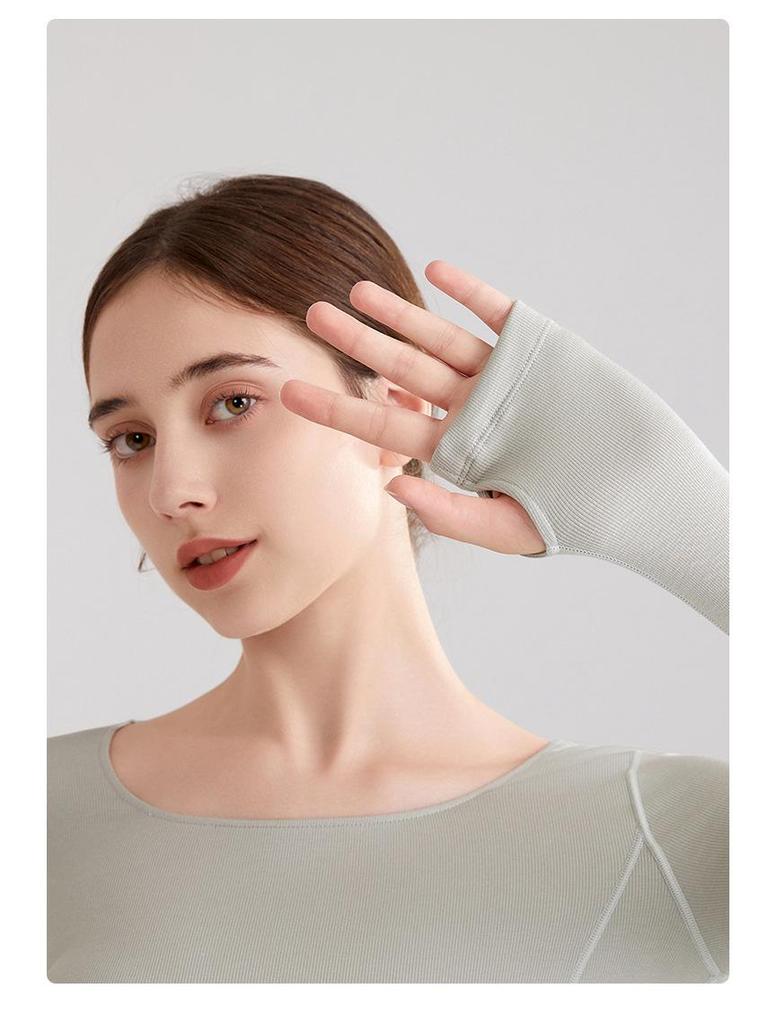 Осенне-зимний женский кашемировый пэчворк облегающий термокомплект: Нижняя рубашка, термобелье, брюки