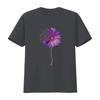 Womens Epilepsy Awareness Sunflower Ribbon  T Shirt Black vintage Washed Top For Everyday Wear Stylish homme Comfortable