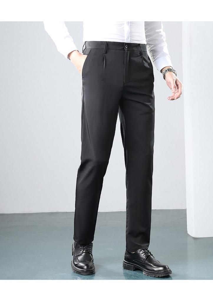 Anti wrinkle quick drying: Four season business skin friendly versatile casual trousers