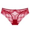 Sexy Women's Underwear Ultra-thin Mesh Lace Panties Breathable Comfortable Low Waisted Triangle Briefs