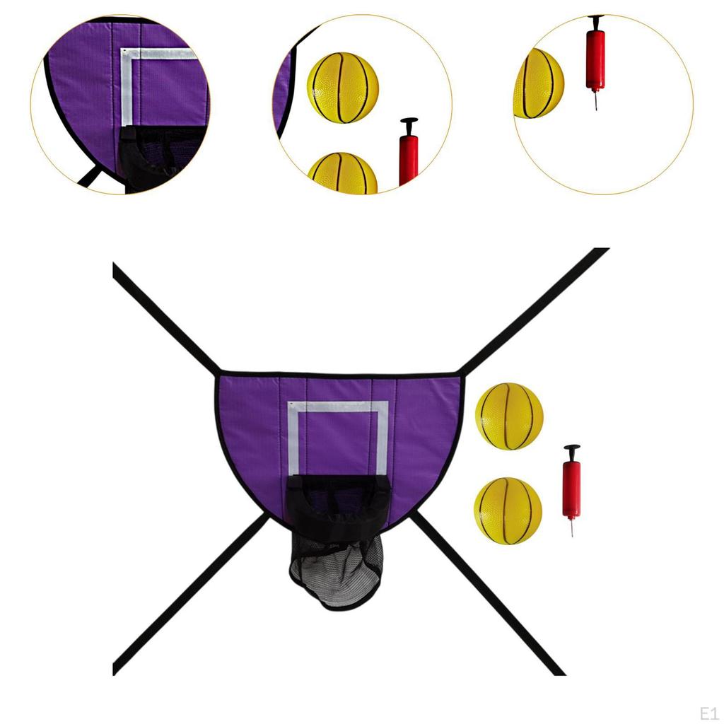 Баскетбольное кольцо для крепления на батуте Прочные универсальные детские ворота