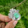 Натуральный Хризопраз Драгоценный камень Мульти камень Цветок Регулируемое кольцо 925 Серебро
