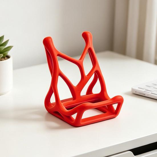 Держатель для мобильного телефона, 3D-печатная подставка для телефона в стиле скелета, Тонкое легкое декоративное украшение для стола, прикроватной тумбочки, гостиной, рабочего стола