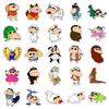 Crayon Shin-chan Dress-Up Stickers: 50 Cute, Waterproof Cartoon Stickers for Phone Cases, Computers, Journals.