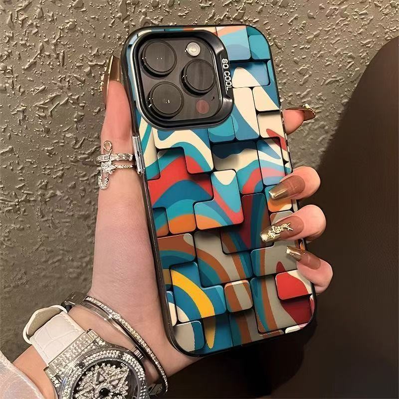 Новый квадратный подходит для чехла для мобильного телефона iphone17 Apple 15promax/14 индивидуальность 13pro16 Европа и Америка 12xr.