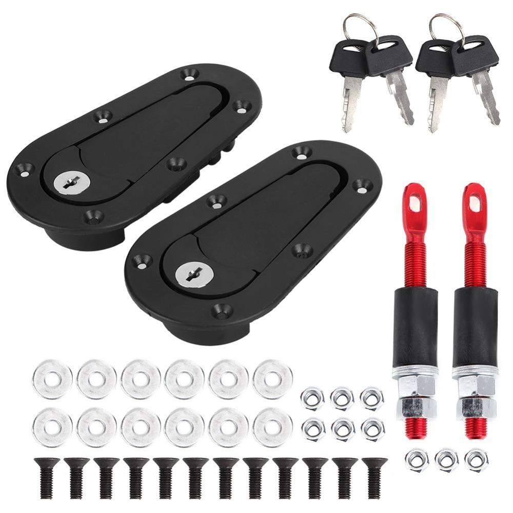 With Keys Engine Hood Latch Security Lock Set Car Hood Lock Car Replacement Accessories