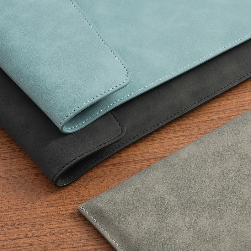 Waterproof Leather A4 Student File Envelope - Large Capacity, Durable Stationery Bag