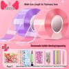 Nano Squishy Bubble Blowing Glue: Double-Sided Tape DIY Set.