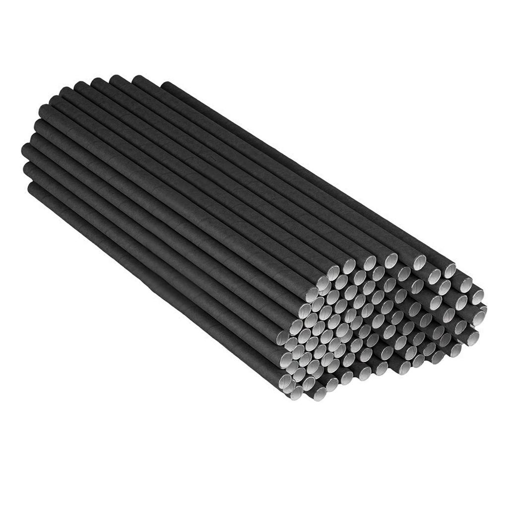 100 Pcs Cocktail Straws Compostable Biodegradable Straws 7.75in Long for Smoothies Tumblers Cocktail MilkShake for Party