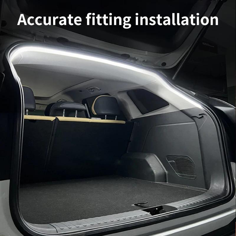 Car high brightness trunk lighting ambient light interior decoration LED wiring free automatic sensing tailgate light strip