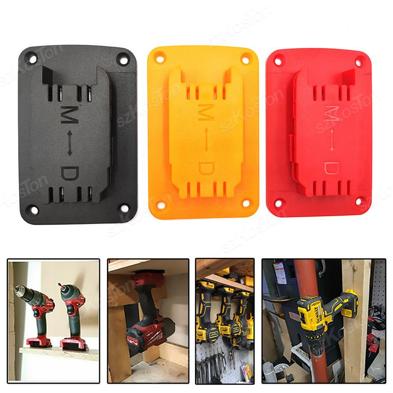 Для DeWalt 11.1/18V/11V Аккумуляторных Инструментов Держатель Стойка для Хранения Настенное Крепление Кронштейн для Инструментов Фиксирующее Устройство для Milwaukee 18V Держателя Аккумулятора