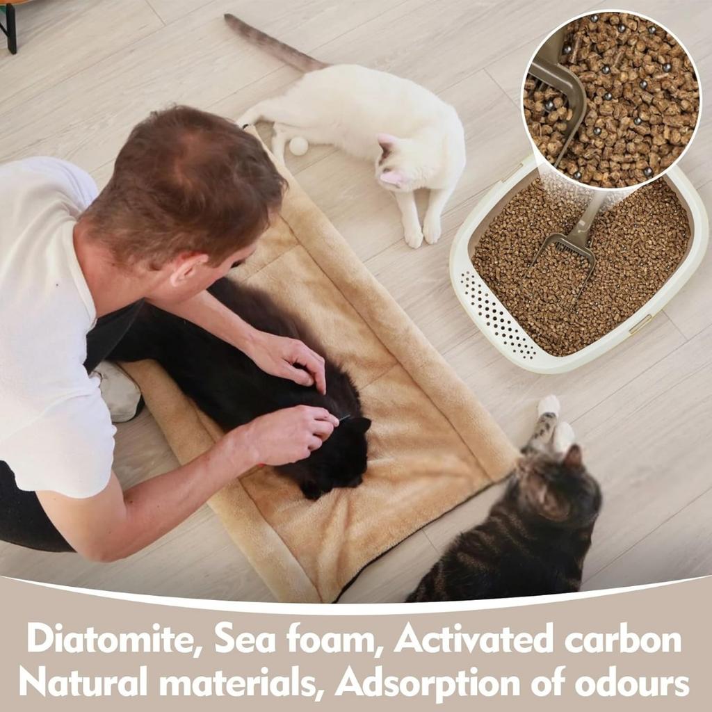 300g/500g Cat Litter Deodorizer Beads Fragrance-Free,Physical Odor Elimination, Keeps Air Around Litter Box Fresh, Easy To Use