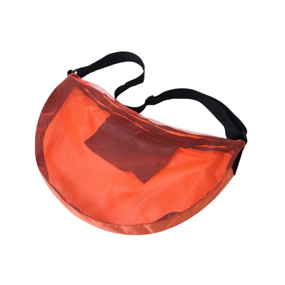 Adjustable Crossbody Ball Bag Single Shoulder Soccer Storage Case Basketball Mesh Bag  Team Work