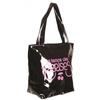 Sac Shopping - Le Temps des Cerises - Rumba 16 - Noir/Rose - Cabas effet vernis - Porté main