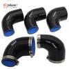 EPLUS Universal Silicone Tubing Hose 90Degrees Big To Small Connector Reducer Car Intercooler Turbo Intake Pipe Silica Gel Black