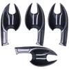 4PCS Car Door Handle Bowl Cover Accessories Replacement for Mazda CX?3 2016?2018Carbon Fiber Style