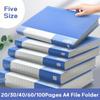 20/30/40/60/100 Pages Archives Bag Large Capacity Storage Booklet Simple File Bag School Office