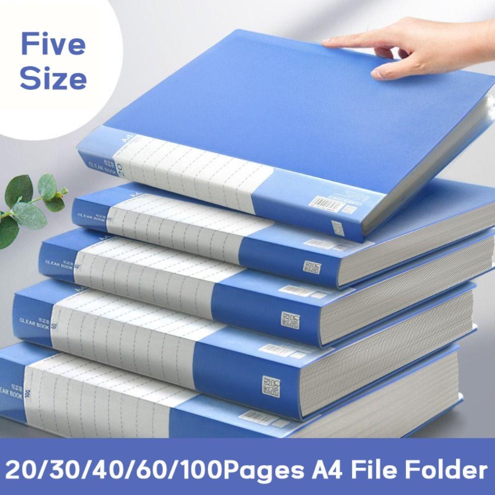 PP Archives Bag Large Capacity Storage Booklet Simple A4 File Folder Student Gift