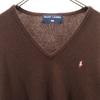 POLO SPORT RALPH LAUREN Сделано Impact 21 Шерстяной свитер с V-образным вырезом с длинным рукавом Женский Б/У