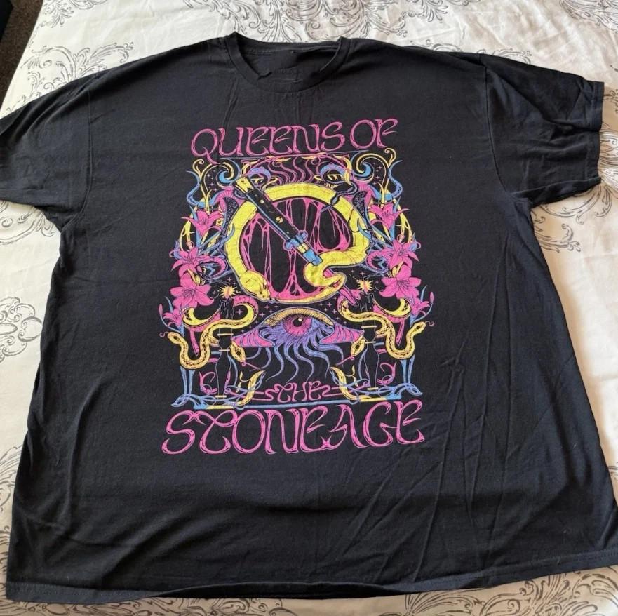 Queens of the Stone Age TShirt Unisex Black Cotton All Size Unisex T-Shirt