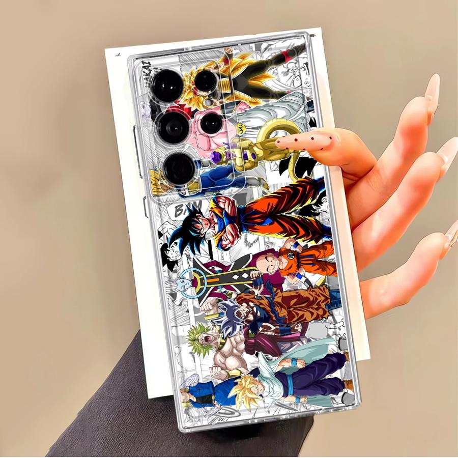 Чехол-бампер с рисунком из аниме Dragon Ball для Samsung Galaxy S22 FE Note 20 Ultra 10 S21 S24 S25 Edge S20 Plus S23 Ultra S26