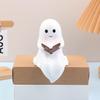 Ghost Halloween Decor Night Light Halloween Decorations Indoor Ghost Reading Book Figurine Book Lovers Gifts Table Decorations