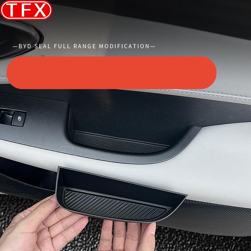 For BYD Seal 05 DMI 2024-2025 Car Styling Door Handle Storage Box Interior Protection TPE Storage Box Modification Accessories