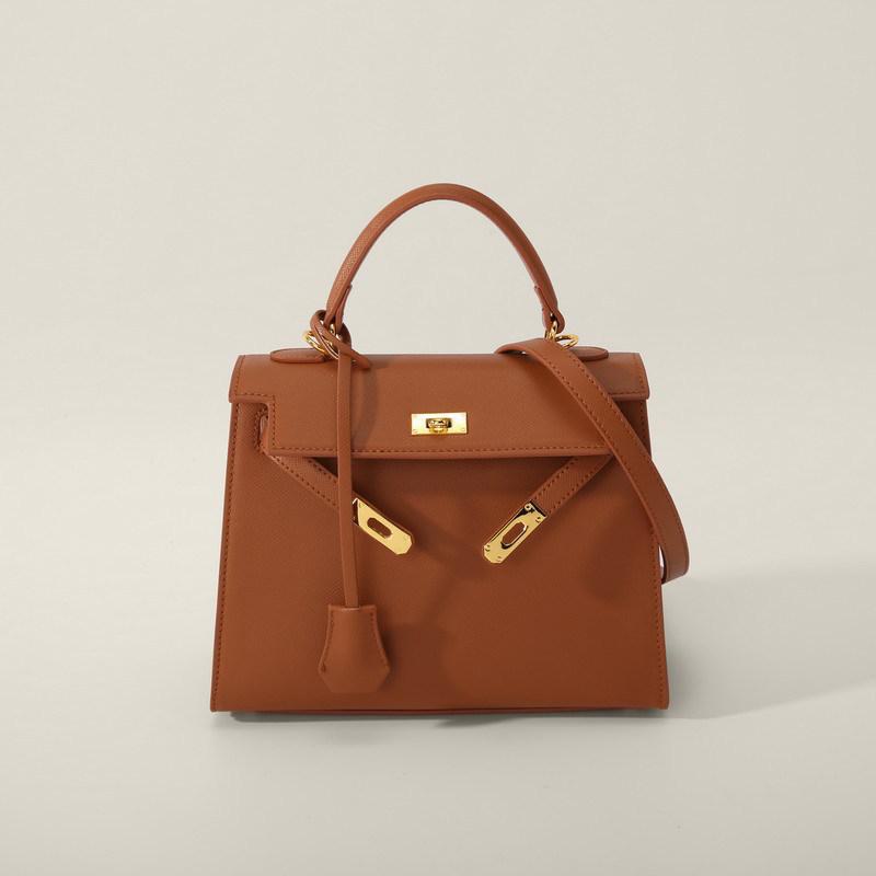 2025 Fashion Kelly 25CM Handmade Crossbody Bag - Трендовая высококачественная сумка на одно плечо