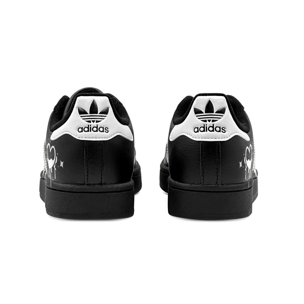 adidas Originals Superstar 2 GS Для пары, Сказочное сердце, Минималистичный стиль, Универсальные, Винтажный повседневный Низкие JH9977(Team1655-S-BOX)