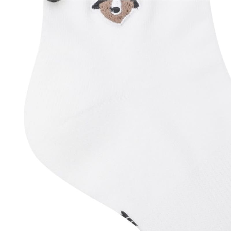 GOLDEN BEAR (WOMEN) Shirring Pompom Socks_G6LAX25122BKX