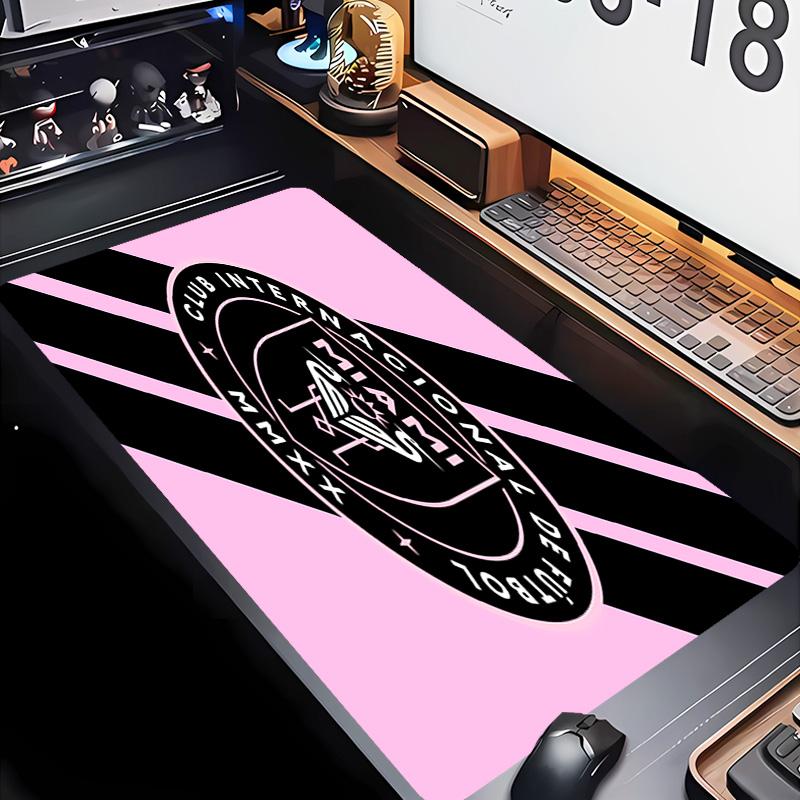 Inter Miami CF Theme Premium Non-slip Mouse Pad with Stitched Edges,Durable Rubber Material,for Desktop & Gaming Great Gifts