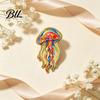 Daily Wear Pin Cartoon Sea Animal Metal Brooch, Dolphin Whale Seahorse Octopus Enamel Badge Pin, Hats Bags Scarves Clothes Decorative Accessory