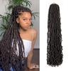 Женские синтетические волосы 36 дюймов червячная завивка Nu Locs - нерегулярные волосы для вязания крючком