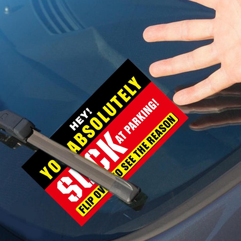Ты ужасно паркуешься Карточки 50 шт. 5x9 см Розыгрыш Парковочные Наклейки Разные Причины Забавные Карточки о Нарушении Для Розыгрыша Собственности