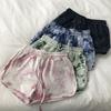 Women Shorts Elastic Drawstring High Waist Sport Shorts Tie-Dye Print Wide Leg Pants Versatile Regular Style Running Shorts