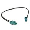 Radio Adaptor Antenna Audio Cable double male Fakra -  Female Antenna Adaptor For vw for skoda