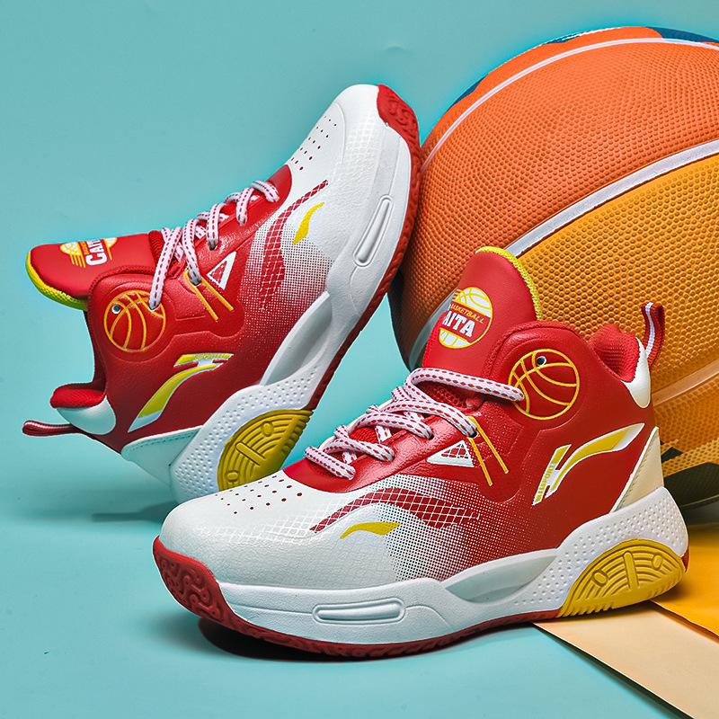 Износостойкие баскетбольные кроссовки спортивная кожаная обувь мальчики водонепроницаемые 2025 осень и зима реальный бой новые спортивные кроссовки для мальчиков подростков