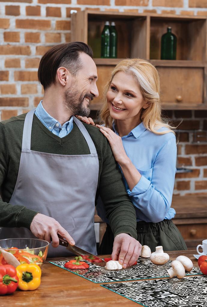 SZKLANA PŁYTA OCHRONNA NA KUCHENKĘ 90x52 MOZAIKA