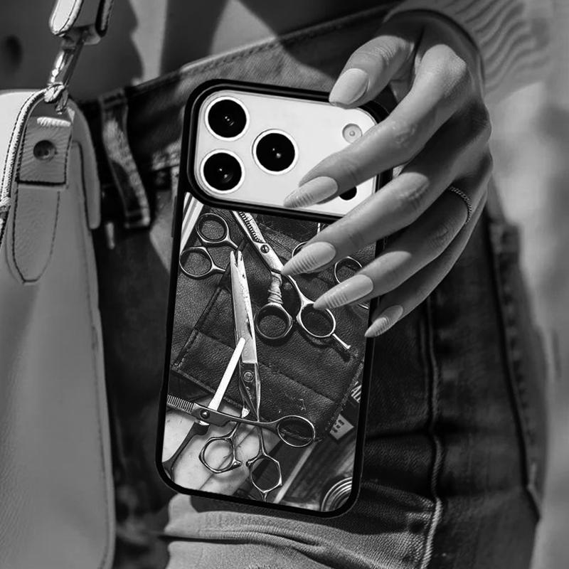 Hair Stylist Hairdresser Phone Case For iPhone 17 Air 14 15 13 12 Max Cover For Apple 14 15 16 16e 11 Pro Max Plus