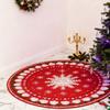 90см Рождественская Милая Цветочная Юбка для Елки Теплая Атмосфера Напольный Коврик Украшение Ковер
