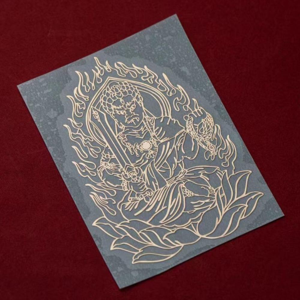 Lucky Charm Mobile Phone Sticker Chinese Zodiac Phone Case Stickers DIY Buddhist Sticker Phone