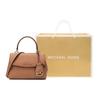 Michael Kors MK Ava Однотонная Сумка-тоут с клапаном Винтажная Универсальная Для Поездок Подвеска с Логотипом Кожаная Сумка на Плечо Сумка через Плечо Мини Женские сумки 32F5GAVC1L-203