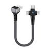 Dual Type-C Elbow PD100W Fast Charging Short Cable for Car & Power Bank