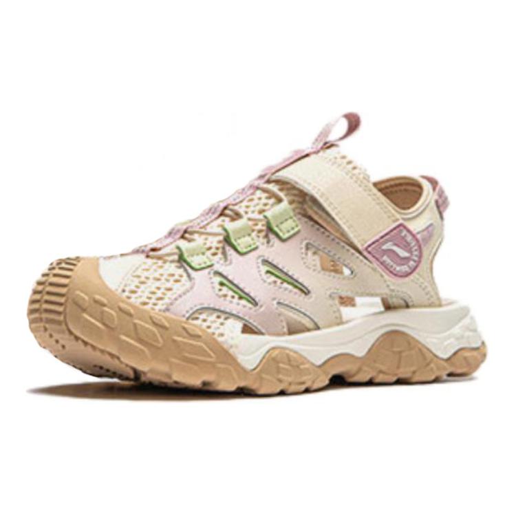 Li Ning Kids Sports Lifestyle Series Trekking 2 Shock Absorbing Durable Kids Sandals Kids Sandals Light-Purple YKUU010-4